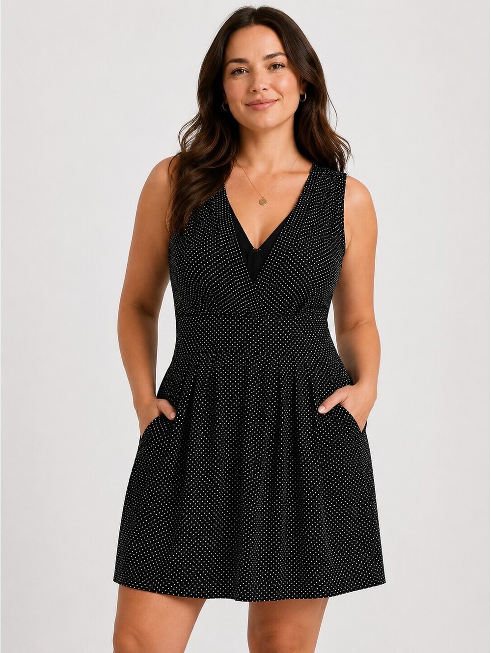 Corey P. Black & White Polka Dot Dress